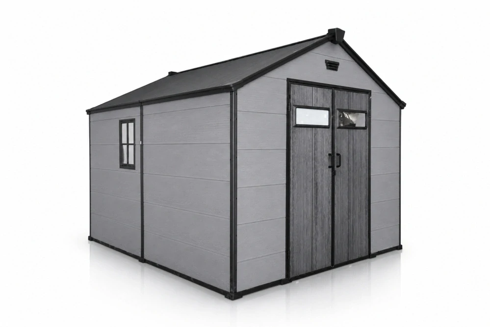 Garlist ZDP-03 Zahradní plastový domek 245 × 245 cm (6 m²) šedý