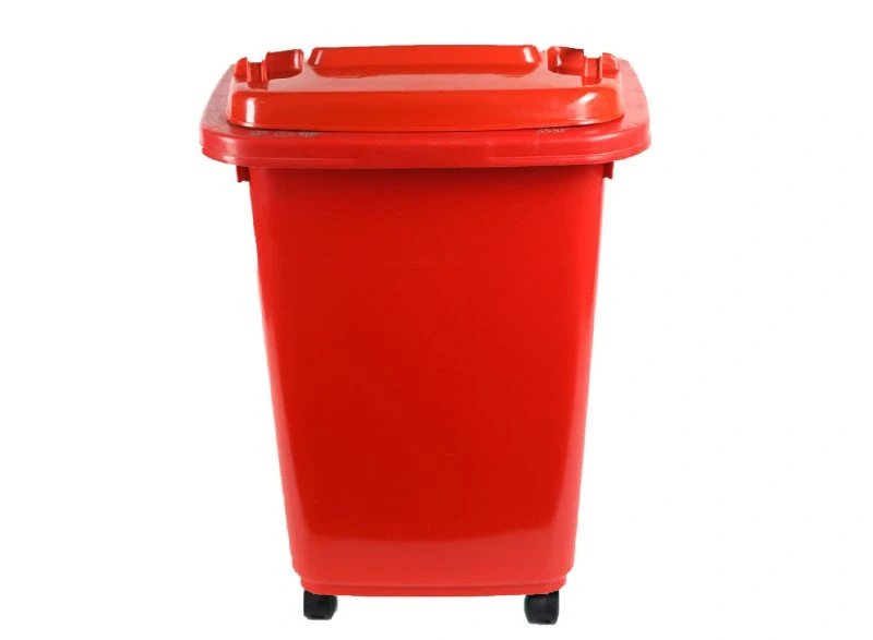Garlist GRS koš / popelnice červená s kolečky 50 l