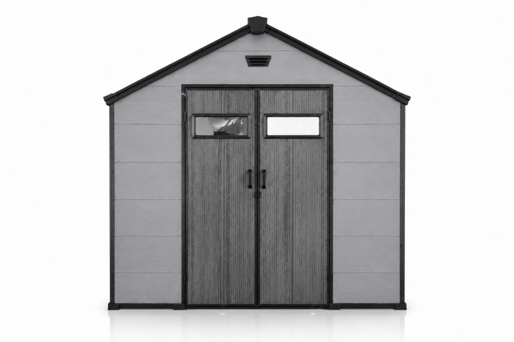 Garlist ZDP-03 Zahradní plastový domek 245 × 245 cm (6 m²) šedý
