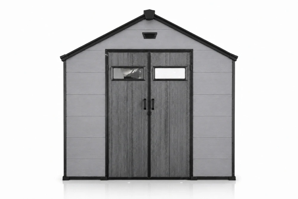 Garlist ZDP-04 Zahradní plastový domek 245 × 306 cm (7,5 m²) šedý