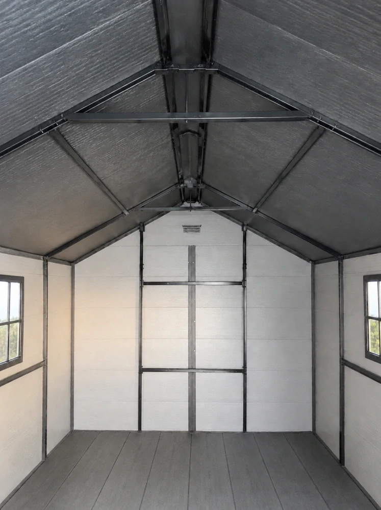 Garlist ZDP-03 Zahradní plastový domek 245 × 245 cm (6 m²) šedý