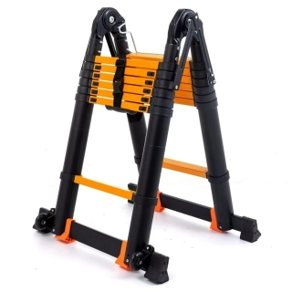 Garlist PROFI TLKS4141 teleskopický žebřík / štafle 8,2 m ( 4,1m + 4,1m) s kolečky