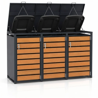 Garlist BGP-03 Přístřešek / box na popelnice 3 x 240 l