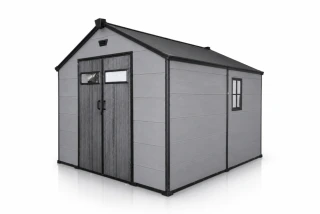 Garlist ZDP-04 Zahradní plastový domek 245 × 306 cm (7,5 m²) šedý
